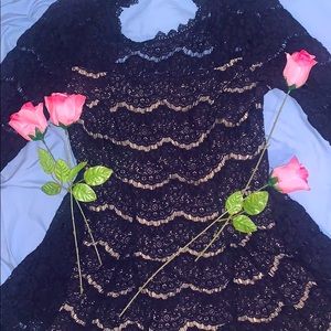 Trixxi XL lace backless dress
